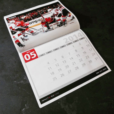 Blackhawks Print Demo Calendar