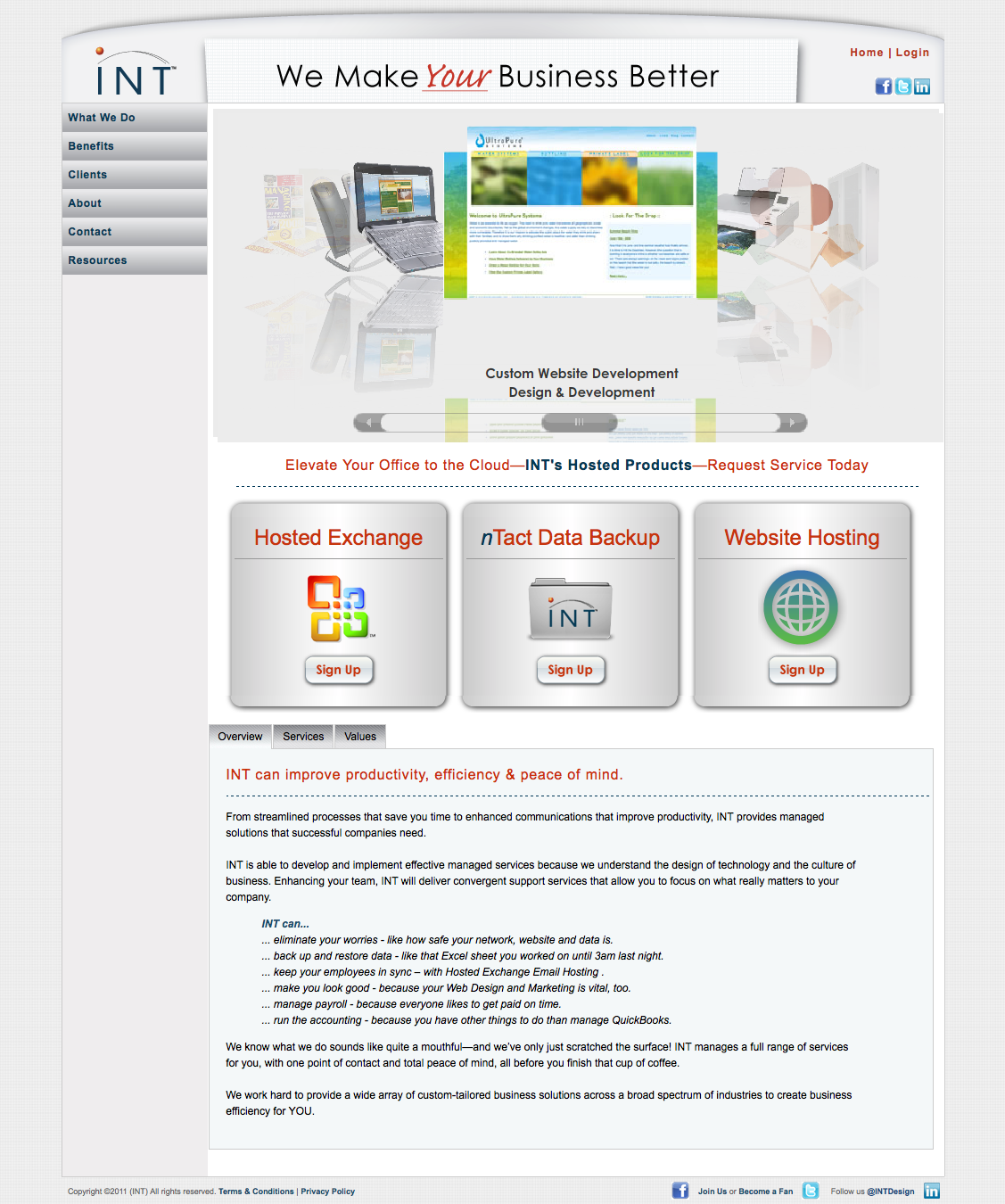 Technology Website Design